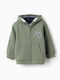 Kinderstrickjacke Olive