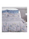 Das Home Πάπλωμα Υπέρδιπλο με Γέμιση Hollowfiber 220x240εκ. Prestige 1710 Grey, Lilac
