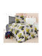 MayHome Sheet Set Semi-double from Cotton & Polyester Gray 180x240cm