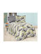 MayHome Sheet Set Semi-double from Cotton & Polyester Gray 180x240cm