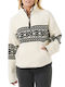 Winter Women's Fleece Blouse Beige