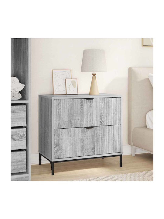 Комод Дървен с Метални Крака Grey Sonoma 63.5x3...