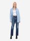 '90s Hoch tailliert Damenjeans in Schlanker Passform Dark Indigo