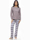 Galaxy Summer Women's Pyjama Set Gray
