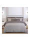 Greenwich Polo Club Duvet Cover Set Cotton Queen with 2 Pillowcases 220x240 Essential Grey