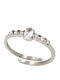 Women's Stainless Steel Zircon Ring Awear Alison Silver