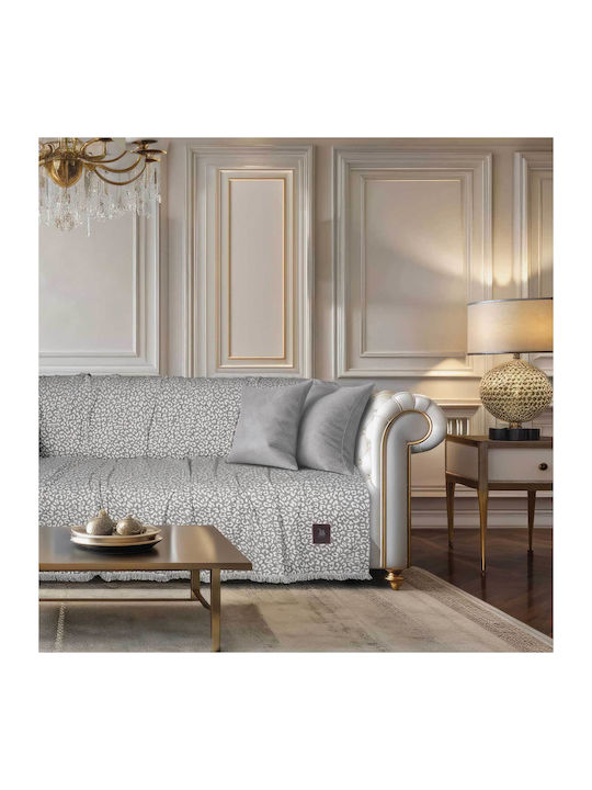 Das Home 3980 Sofa Throw 2 Seater Chenille 180x250cm Grey