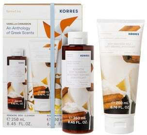 Korres Vanilla Cinnamon Σετ Περιποίησης για Ενυδάτωση & Καθαρισμό Σώματος 2τμχ