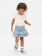 Kinder Rock aus Jeans Blau