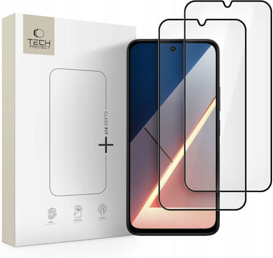 Tech-protect Glass Fit+ 2-pack Xiaomi Poco M7 Black