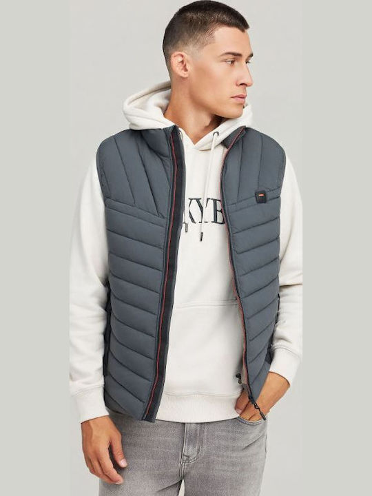 Funky Buddha Geacă Fără Mâneci Puffer Gri