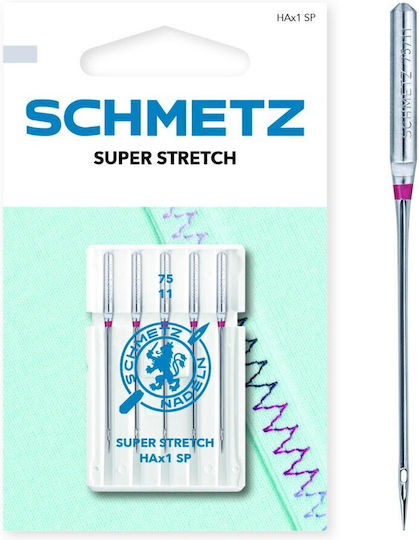 Set 5 Sewing Needles Very Elastic Materials Size 75 Schmetz Hax1 Sp Vms