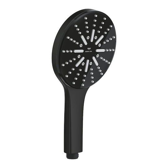 Rainshower Aqua 130 Τηλεφωνο Ντους Τριων Λειτουργιων Phantom Black 101676kf00 Grohe