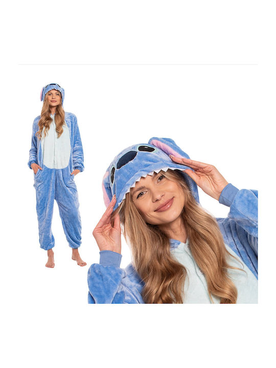 Pijama Onesie De Iarnă Pentru Femei Blue