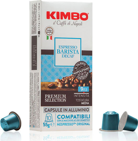 Капсули Kimbo Espresso Barista Decaf 100 броя Съвместими с Nespresso