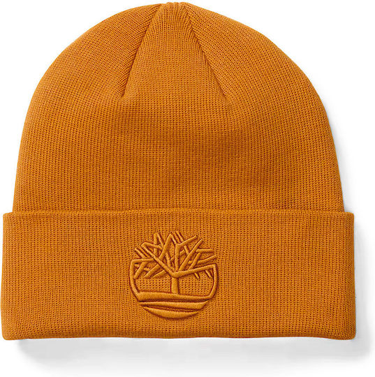 Tonal Beanie Beanie Knitted in Yellow color
