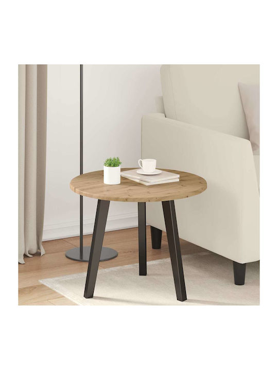 vidaXL Rund Tischoberfläche aus Spanplatte Oak 50x50x1.5cm 880400 1Stück