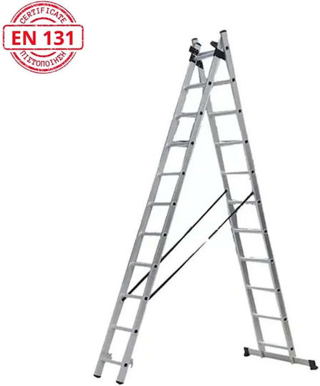 Veritas Doppelter Kombinationsleiter Aluminium
