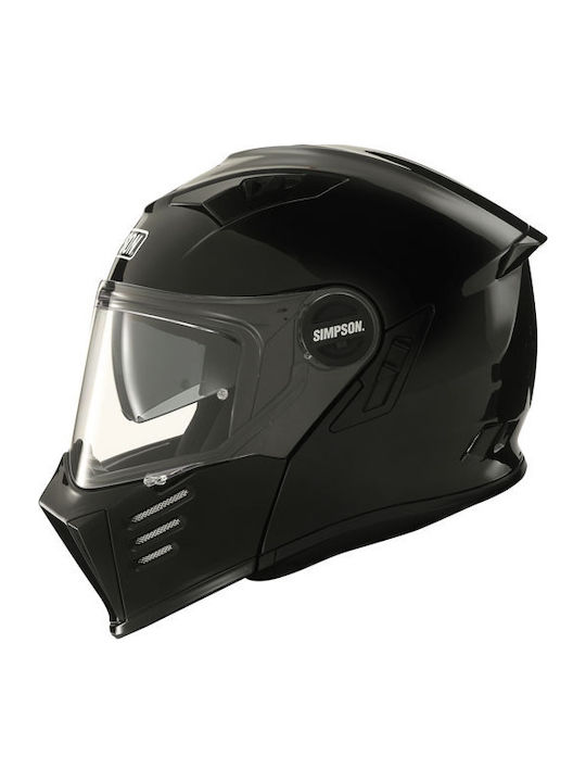 Simpson Darksome Flip-Up με Sun Visor ECE 22.06 Black Metal Simpson Darksome Flip-Up με Sun Visor ECE 22.06 Black Metal