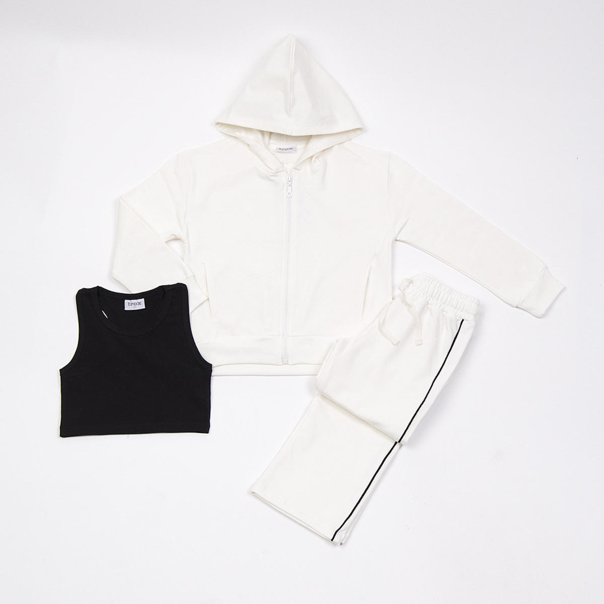 White Tracksuit Kids White Sweatsuit Kids White/Bellwether