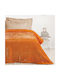 Das Home Κουβέρτα Βελουτέ 0297 Salmon 160x220εκ.