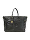 Fabric Women's Shopper Bag Black