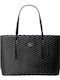 Pleated Tote Women's Tote Bag Black