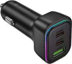Lamtech Зарядно за кола с Портове 1xUSB-A 2xType-C и Кабел Вграден Lamtech Зарядно за кола с Портове 1xUSB-A 2xType-C и Кабел Вграден