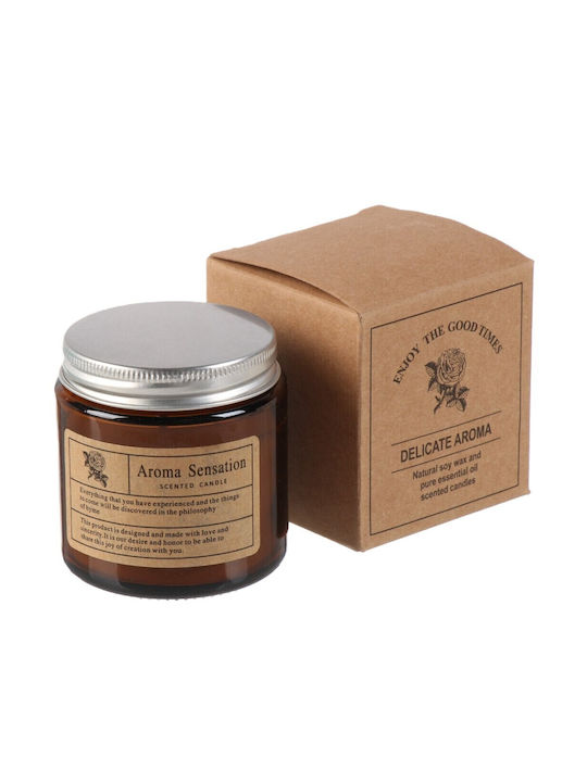 Aromatisches Kerze im Gefäß mit Sandelholz Parfüm 200gr