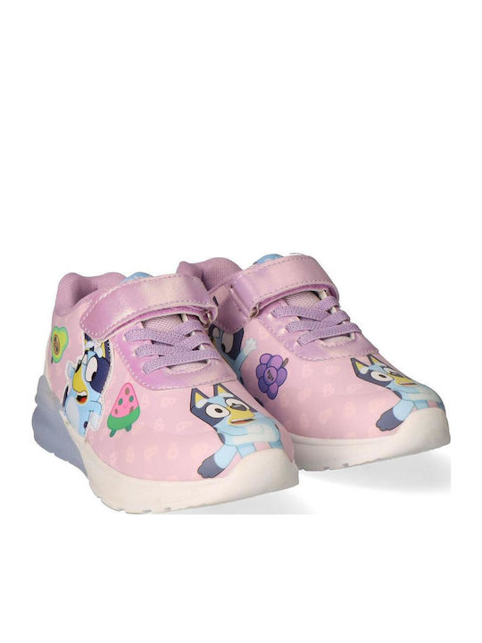 Bluey Kids Sneakers with Lights Purple