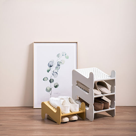 Bază Din Plastic Pentru Depozitarea Pantofilor În Culoare Albă 26x24.8x16cm