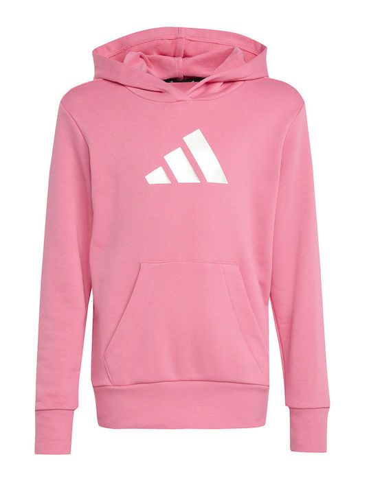 adidas Kids Sweatshirt With Hood And Pockets Pink