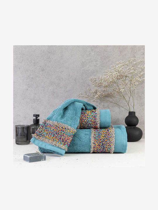 Borea Bath Towels Set 2 pcs Jules Petrol