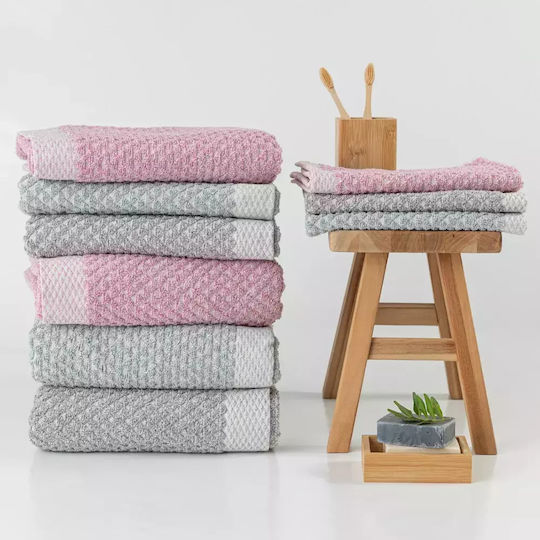 Borea Hand Towel Triangle 30x50cm Coral Weight 550gr/m²