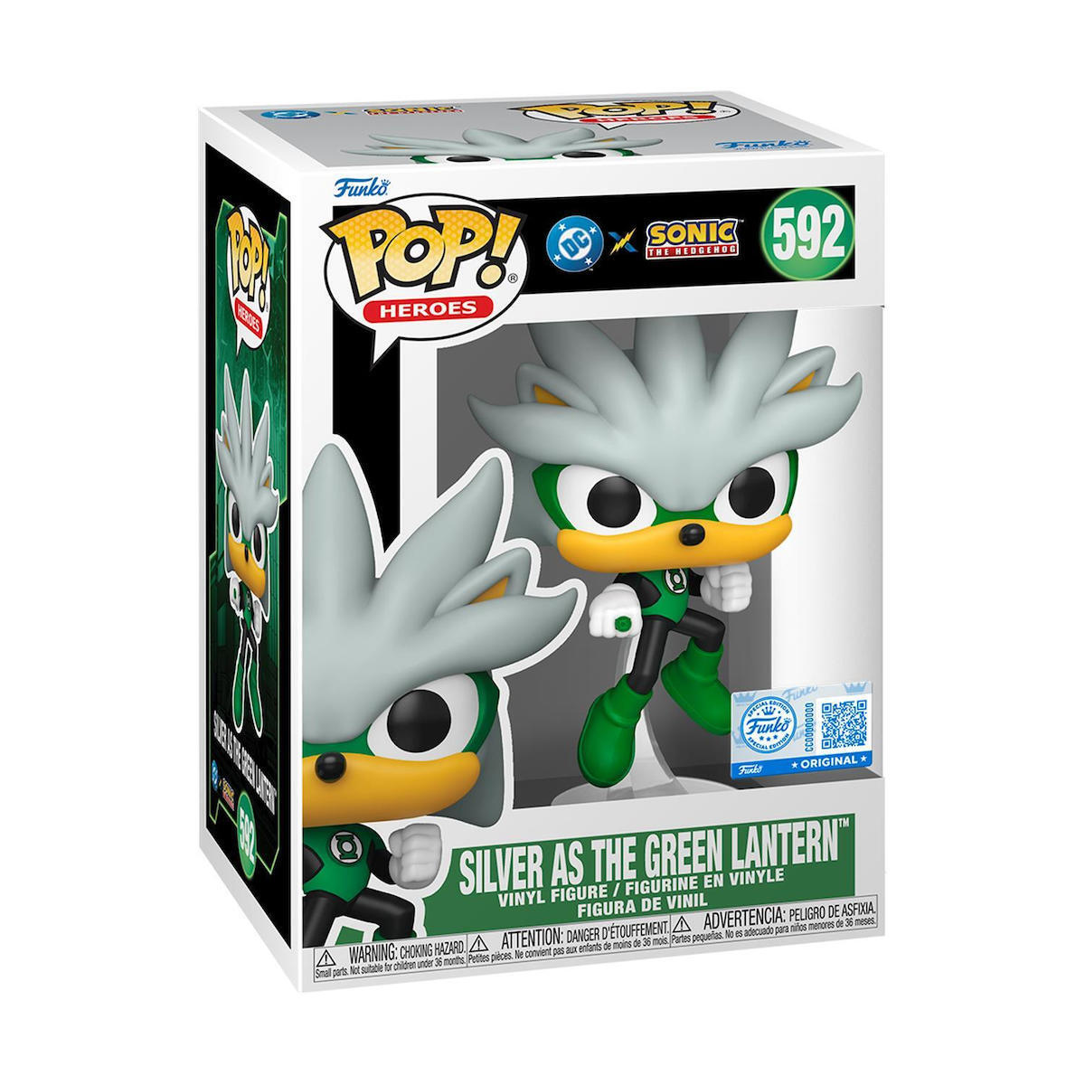 Funko Pop! Heroes: Sonic - Silver As The Green Lantern 592 Special