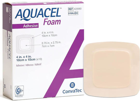 Auffüllendes Klebepflaster Silber Convatec Aquacel Foam Ag 10 x 10 cm 1 Stück