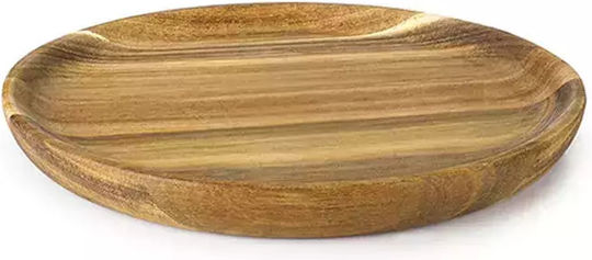 Ibili Farfurie joasă Lemn cu Diametru 22cm Ibili Farfurie joasă Lemn cu Diametru 22cm