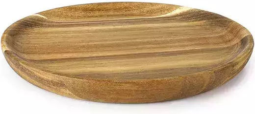 Ibili Plate Shallow Wooden with Diameter 16cm Ibili Plate Shallow Wooden with Diameter 16cm