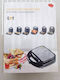 Verk Group Sandwichmaker Grill mit Abnehmbaren Platten 750W Gray