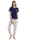 Set Pijamale pentru Femei Dark Blue