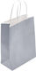 Metron Papier Tasche für Geschenke Silber 16x8x...