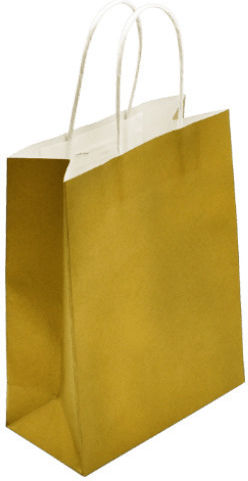 Metron Papier Tasche für Geschenke Gold 16x8x21cm.