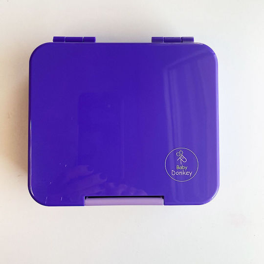 Baby Donkey Plastic Kids' Food Container Blue