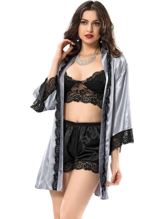 Moongirl Winter Damen Pyjama-Set Black