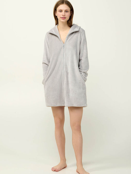 Vamp Winter Damen Robe Gray Silver