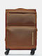 Mandarina Duck Zephyr Μεγάλη Βαλίτσα Ταξιδίου Υφασμάτινη Κεραμιδί με 4 Ρόδες Ύψους 78εκ.