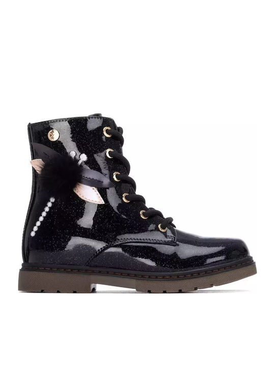 Xti Kids Boots from Patent Leather with Laces B...