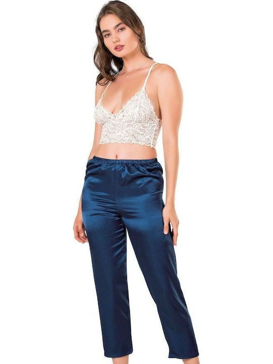 Moongirl Set Pijamale pentru Femei Dark Blue