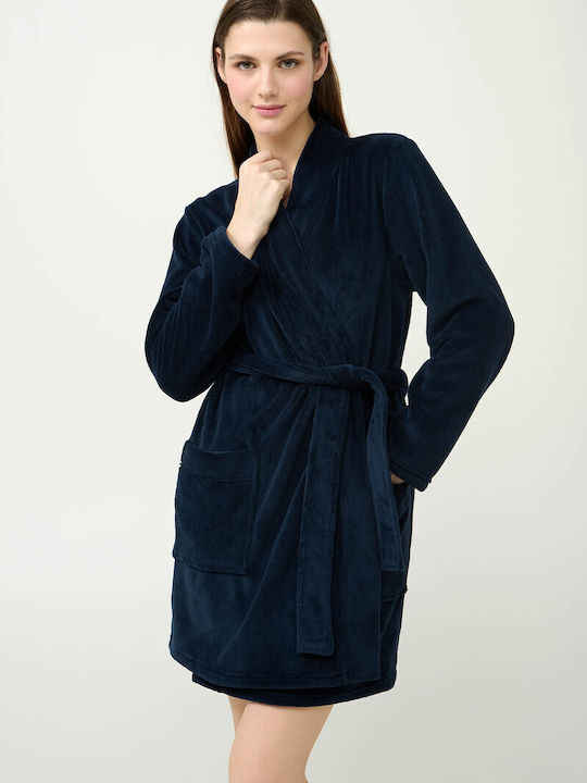 Vamp Winter Women's Robe Blue