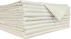 Decotelia 10 Stück Hotel Bettlaken King Weiß Hotelbettlaken 50% Baumwolle 160 Tc 280x270 Decotelia 10 Stück Hotel Bettlaken King Weiß Hotelbettlaken 50% Baumwolle 160 Tc 280x270